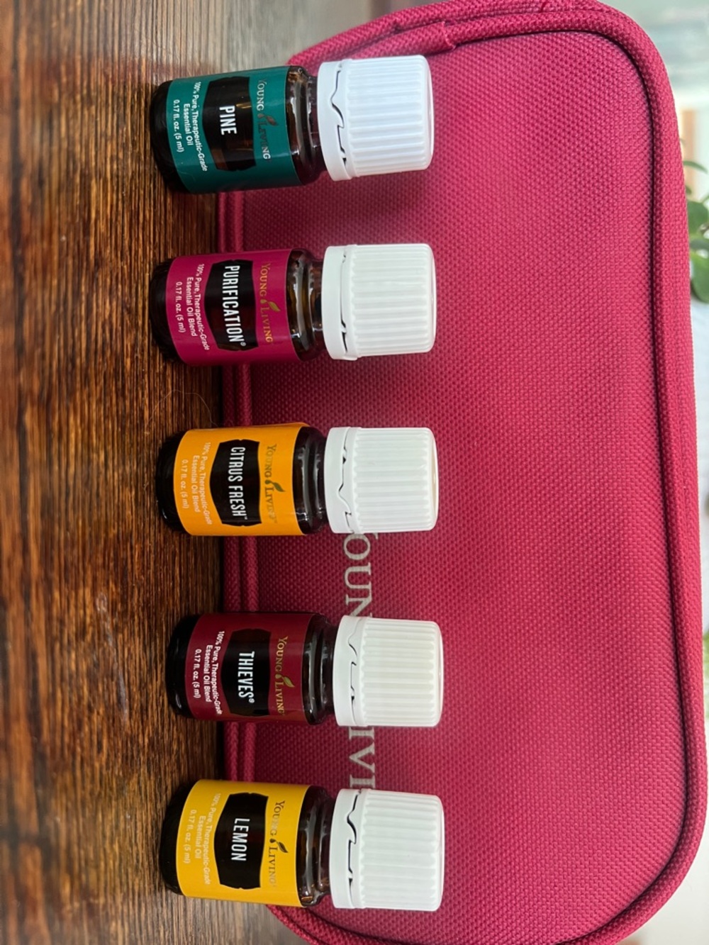 Young Living Essential Oils Cleaning Kit 5 Oils and Towel